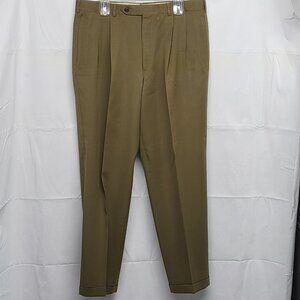Nordstrom By Corbin Mens Pants 36 X 31 Wool Lined Pleated Cuffed Union Made USA